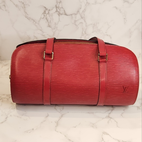 Louis Vuitton Soufflot Red Epi Leather Set - Picture 2 of 14